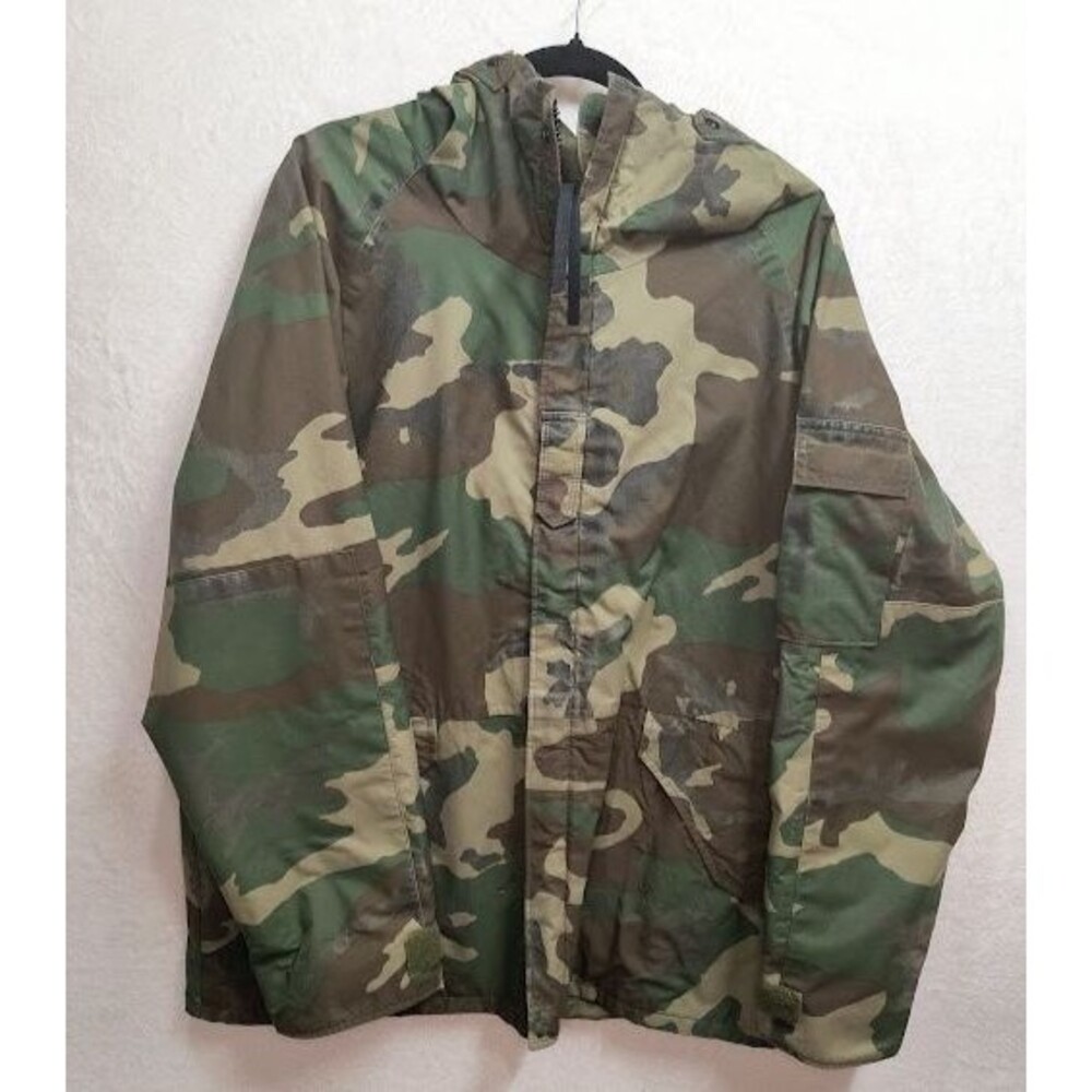 US Military ECWCS Gen 1 Woodland Camo Cold Weather Parka Tennier Large Regular